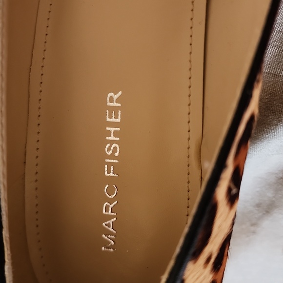 Marc Fisher Leopard Print, 2.5" Heels. NWOT. Sz 9. Beige Multi. - Picture 6 of 6